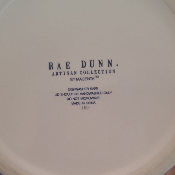 Rae Dunn Candy Coma Canister with Wooden Lid - Picture 4 of 4